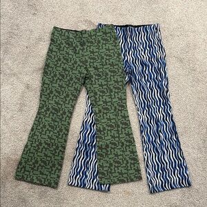 Two pairs of Maeve The Margot Cropped Kick Flare Pants